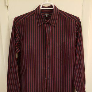 George Long Sleeve Shirt Red/Black Size M(38-40)